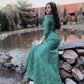Green Lace Mermaid Formal Dress