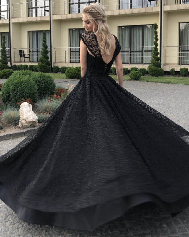 Ball Gown Satin And Lace Cap Sleeves Quinceanera Dresses
