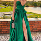 Green Strapless Bridesmaid Dresses