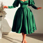 Emerald Green Bridesmaid Dresses Tea Length