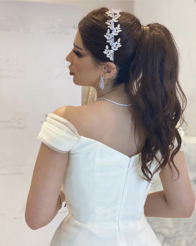 Boho Chiffon Wedding Dresses Off The Shoulder