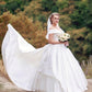 Princess Wedding Dress Ball Gown Satin Off The Shoulder