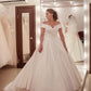 Princess Wedding Dress Ball Gown Satin Off The Shoulder
