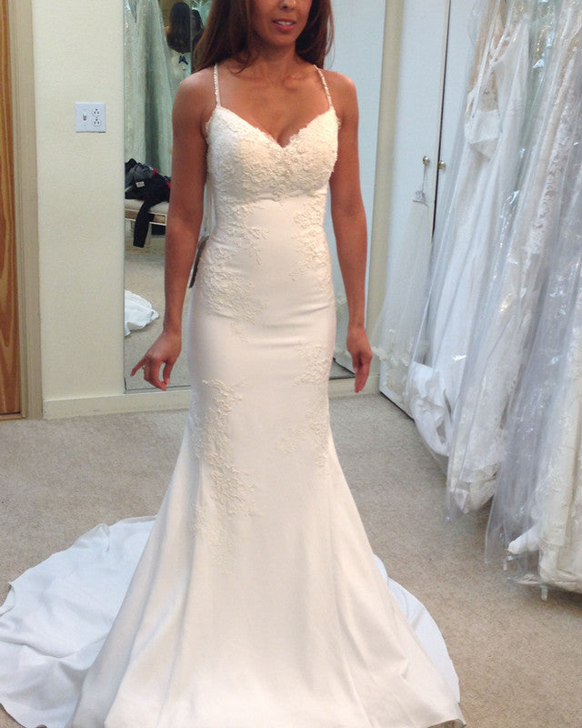 Mermaid V Neck Wedding Dresses