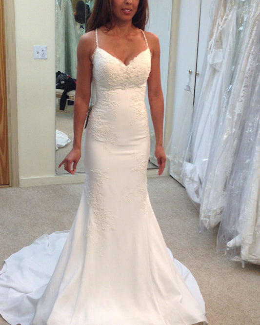 Mermaid V Neck Wedding Dresses