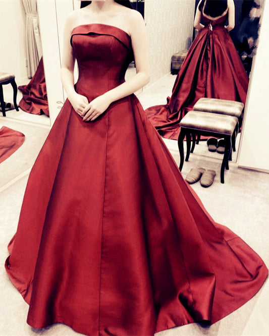 Burgundy Wedding Gowns