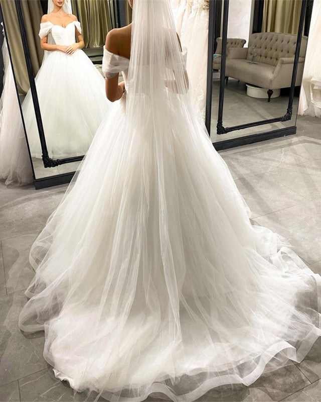 Off Shoulder Wedding Gowns