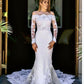 Long Sleeves Mermaid Wedding Dress