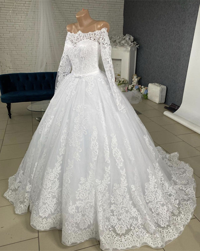 Off The Shoulder Wedding Dresses Lace