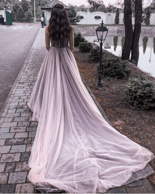 Mauve Wedding Dress