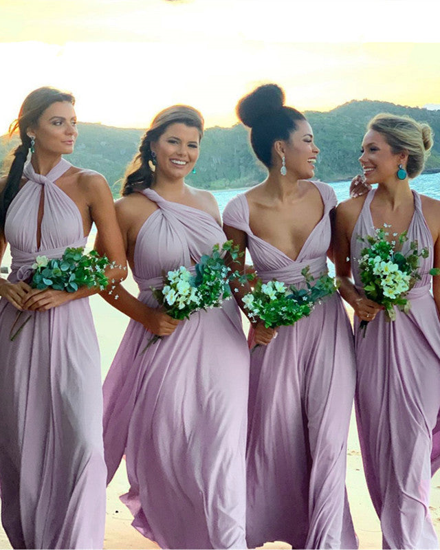 Mauve Bridesmaid Dresses Convertible – Lisposa