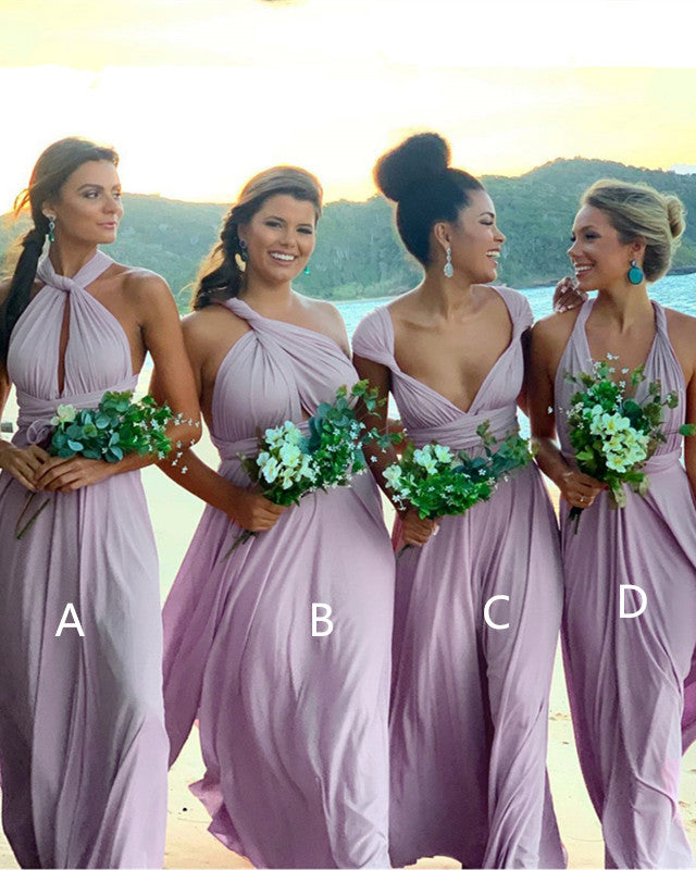Mauve Bridesmaid Dresses Convertible – Lisposa