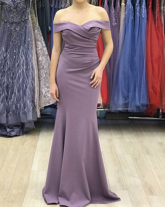 Mauve Mermaid Prom Dresses