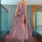 Mauve Satin Bridesmaid Dresses