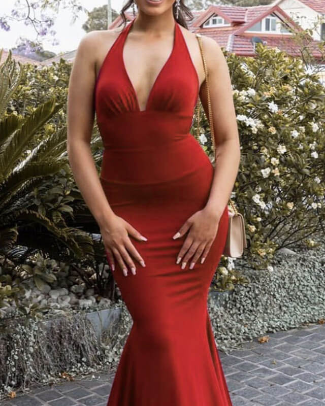 Mermaid Halter Bridesmaid Dresses