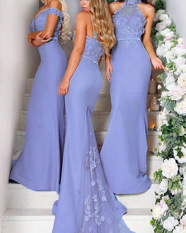 Dusty Blue Bridesmaid Dresses