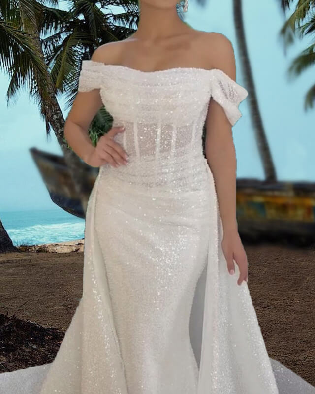 Sparkly Wedding Dress Corset