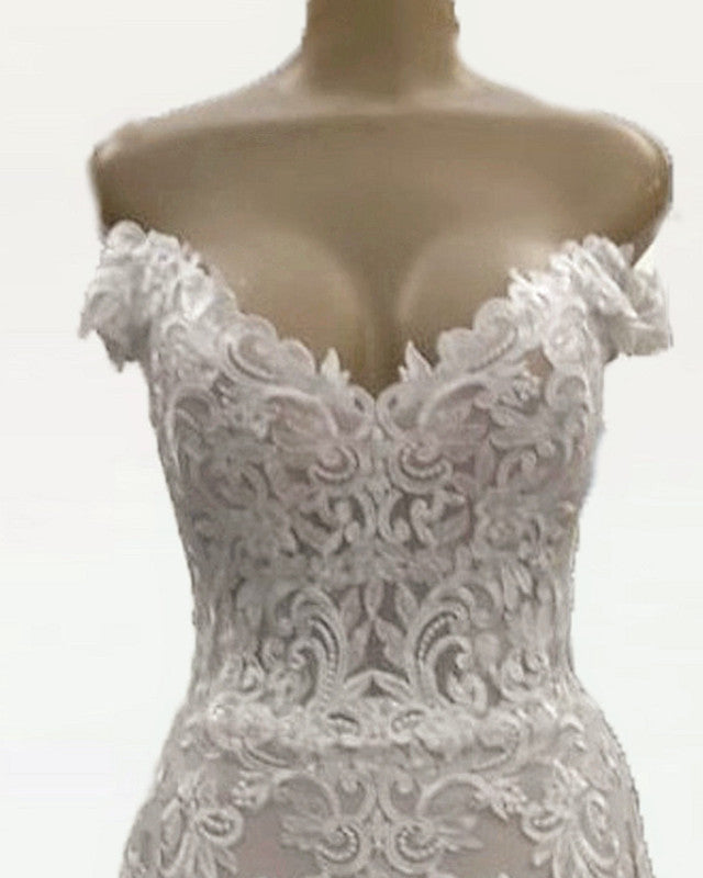 Mermaid Appliques Wedding Dresses Off The Shoulder