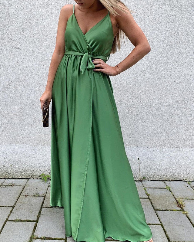 Long Boho Bridesmaid V Neck Split Dresses Lisposa Long Boho Bridesmaid V Neck Split Dresses Lisposa