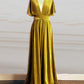 Winter Velvet Bridesmaid Dresses V Neck Cap Sleeves
