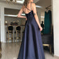 Navy Blue Prom Dresses Long