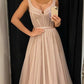 Nude Prom Dresses Tulle Corset With Straps