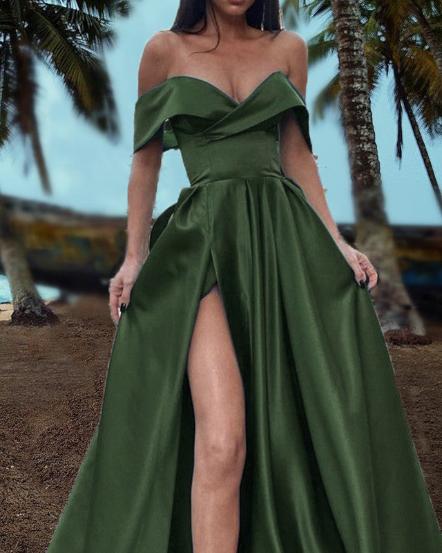 Sexy Bridesmaid Dresses Olive Green