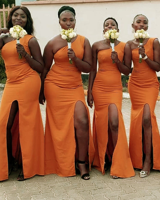 Orange Bridesmaid Dresses