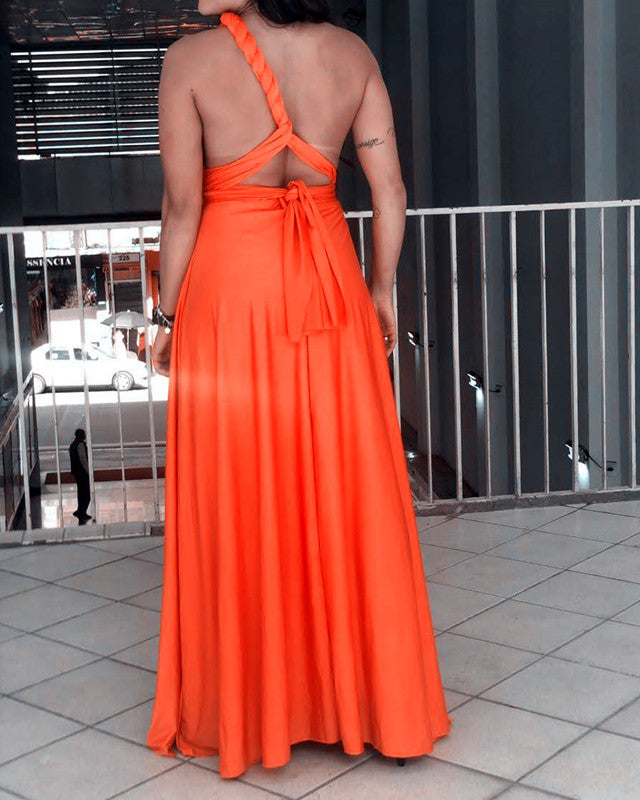 Orange Bridesmaid Dresses Infinity