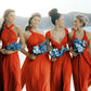Orange Bridesmaid Dresses Convertible