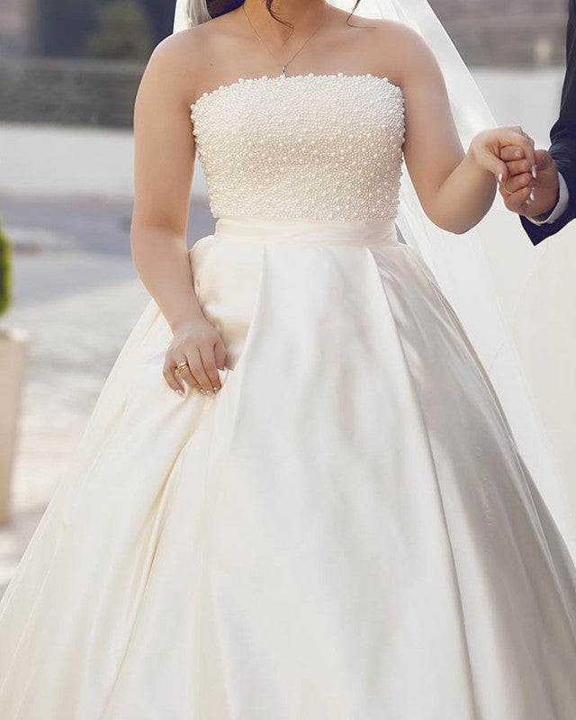 Pearl Corset Wedding Dress