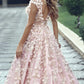 Pink Embroidery Gown
