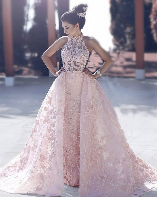 Pink Mermaid Prom Dresses