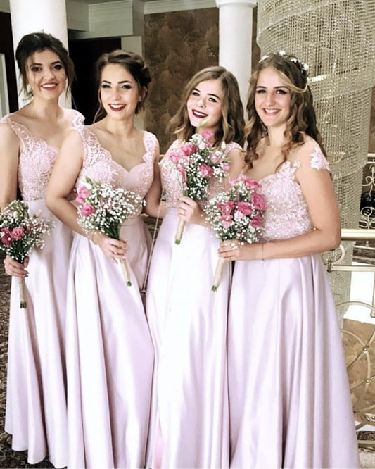 Pink Bridesmaid Dresses Mismatched