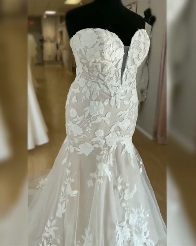Plus Size Wedding Mermaid Dress