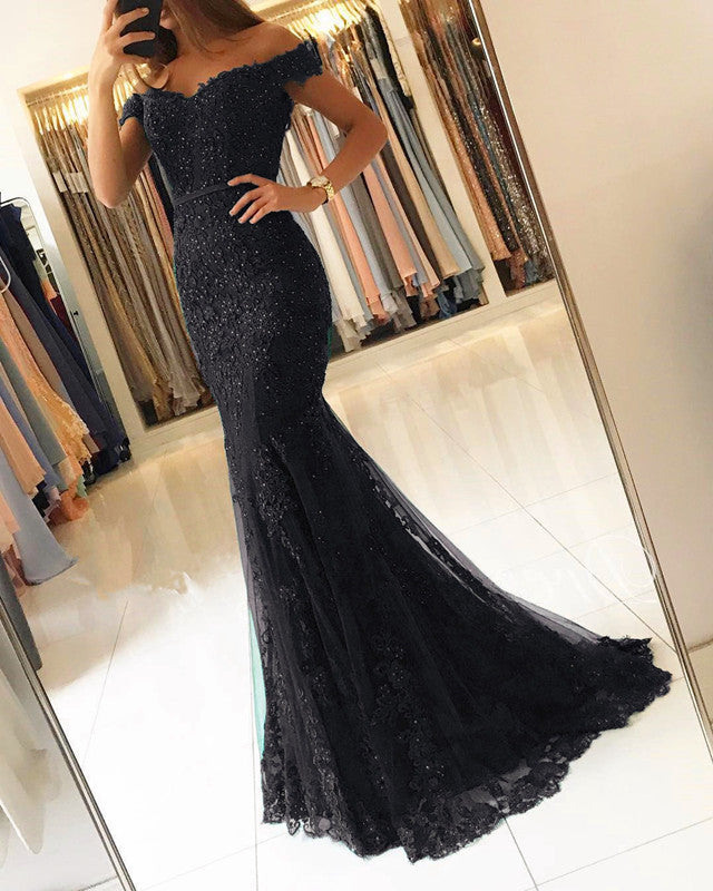 Lace Mermaid Dresses Off The Shoulder