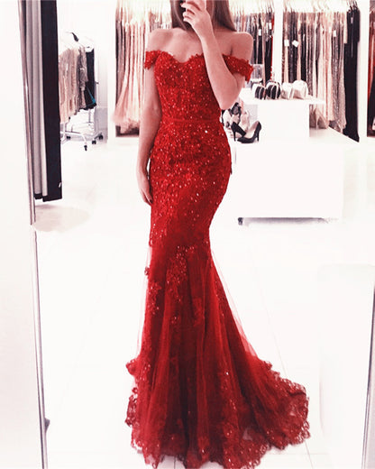 Red Mermaid Dresses