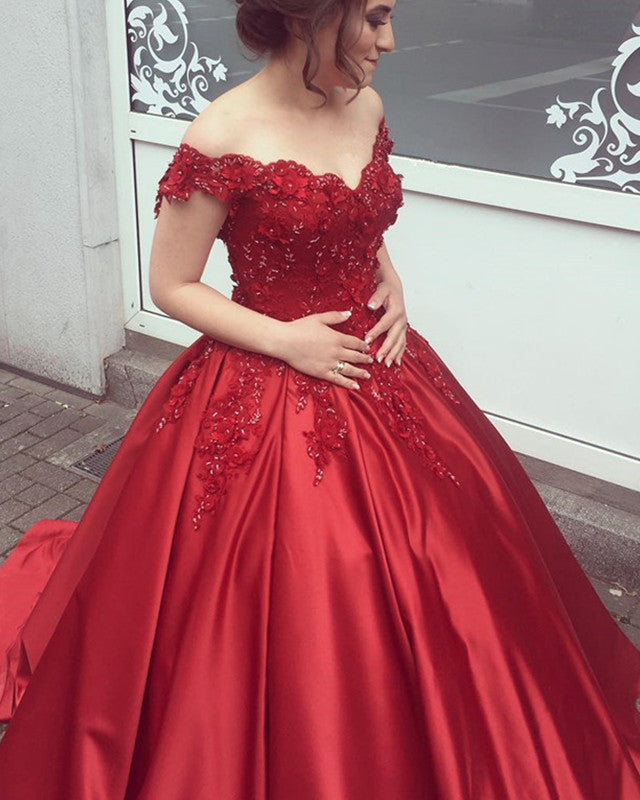 Red Prom Ball Gown