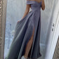 Steel Blue Bridesmaid Dresses