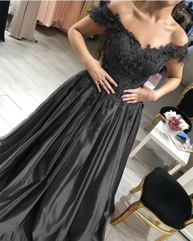 Black Prom Dresses Satin