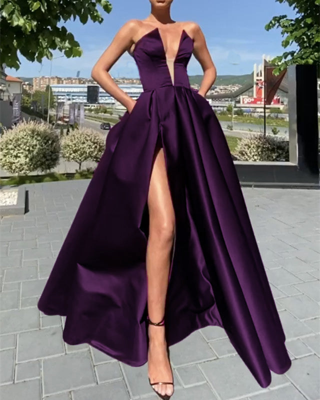 Purple Prom Dresses Long