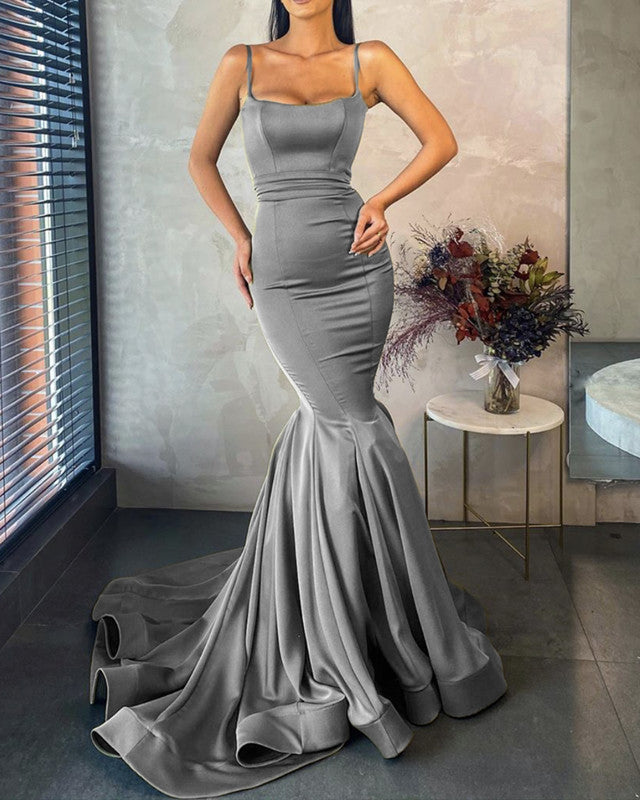 Silver Mermaid Prom Dresses