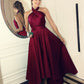 High Low Prom Dresses Burgundy