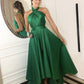 Green Prom Dresses Asymmetric