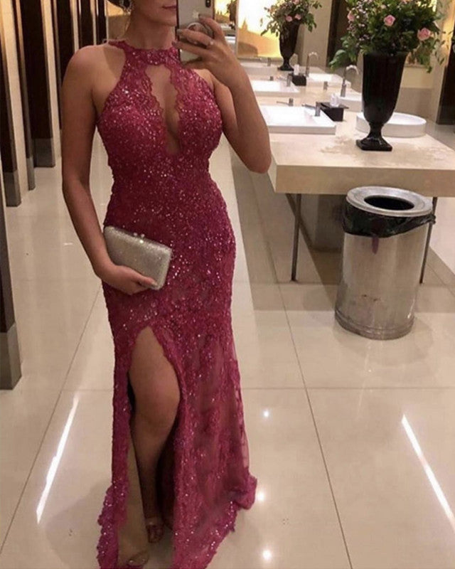 Fuchsia Prom Dresses Mermaid