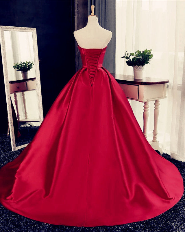 Red Prom Dresses Ball Gown