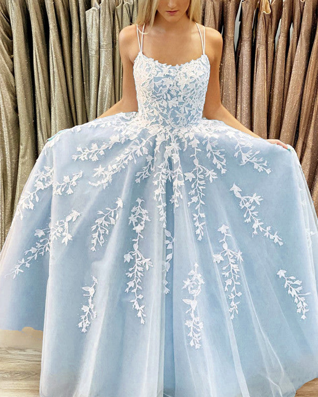 Light Blue Prom Dresses Ball Gown