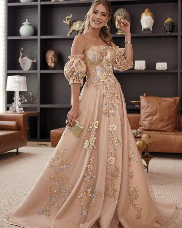 Champagne Prom Dresses 2021