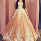 Champagne Prom Dresses Ball Gown