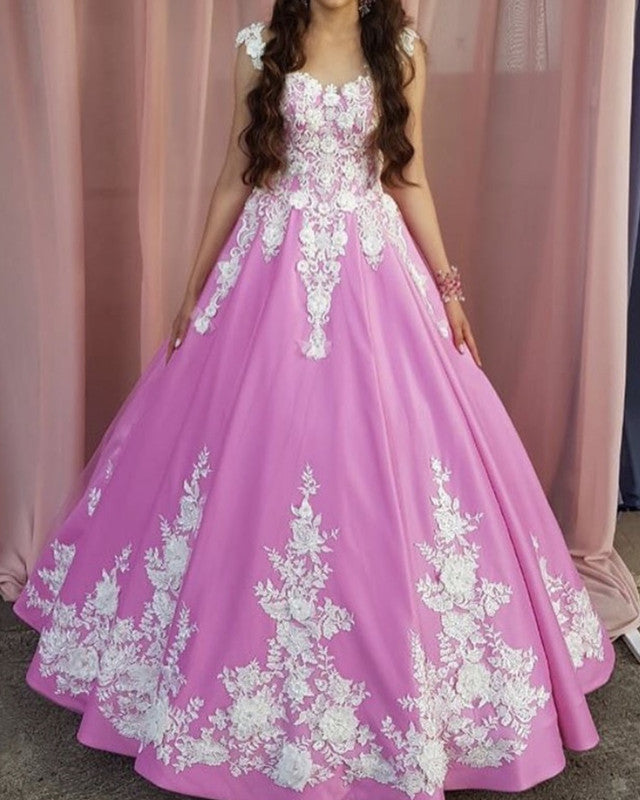 Pink Prom Ball Gown Dresses